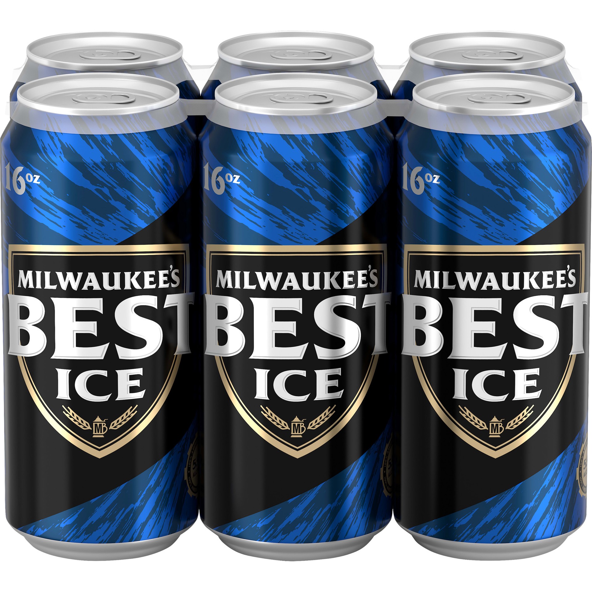 slide 4 of 5, MILWAUKEE'S BEST ICE Beer, 6 ct; 16 oz