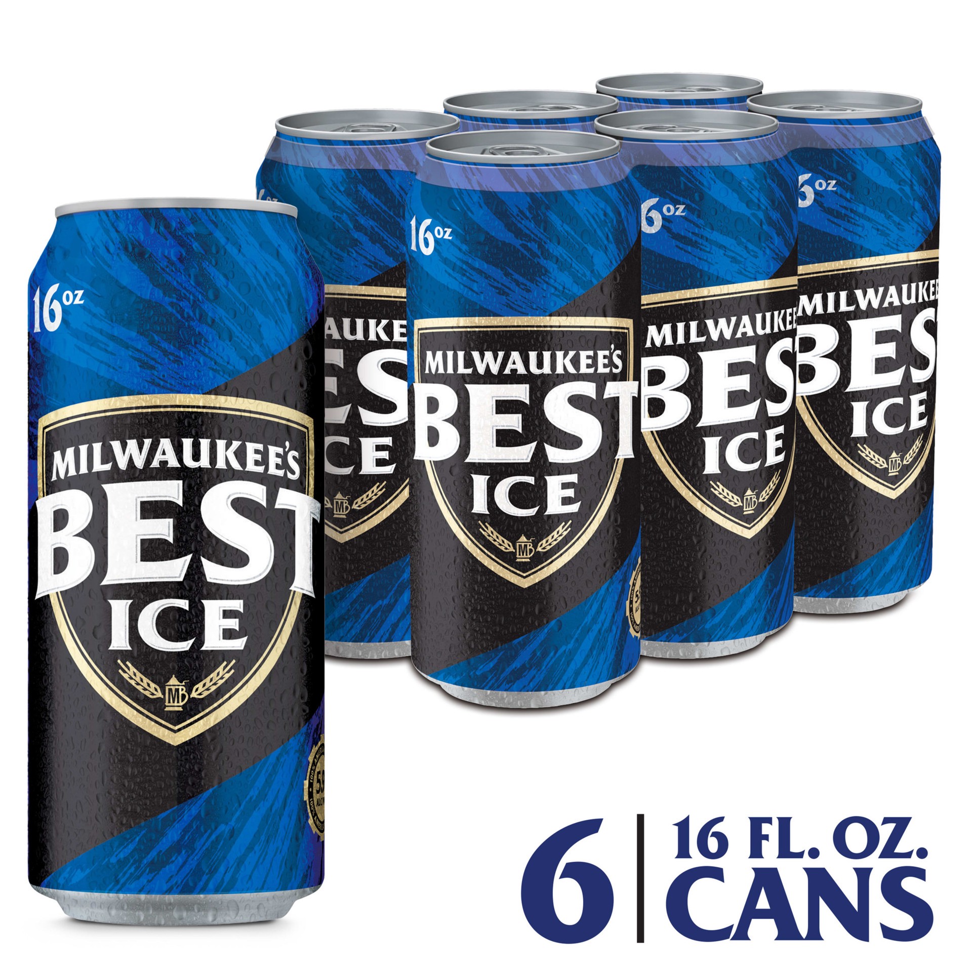 slide 1 of 5, MILWAUKEE'S BEST ICE Beer, 6 ct; 16 oz