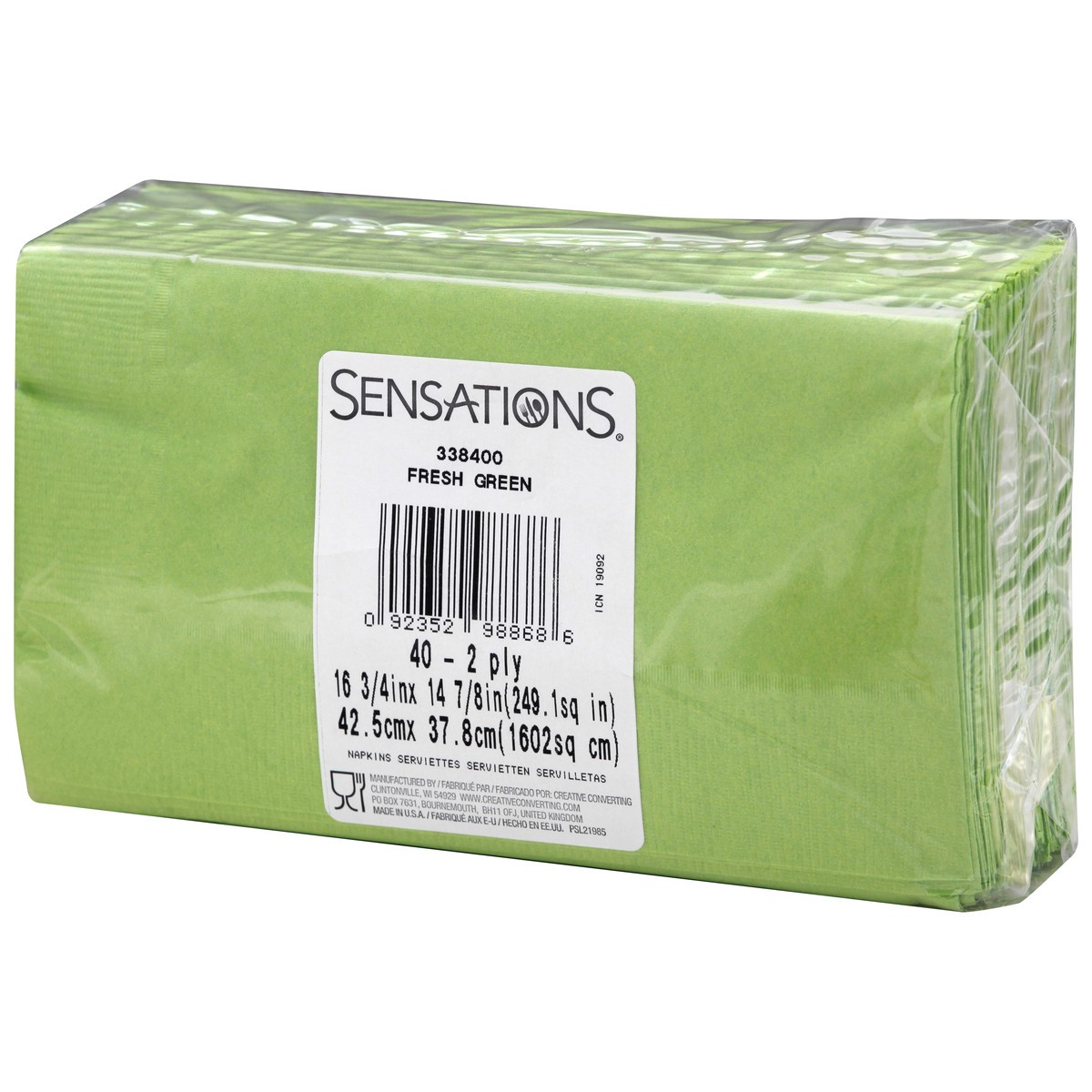 slide 3 of 9, Sensations Napkins 40 ea, 40 ct