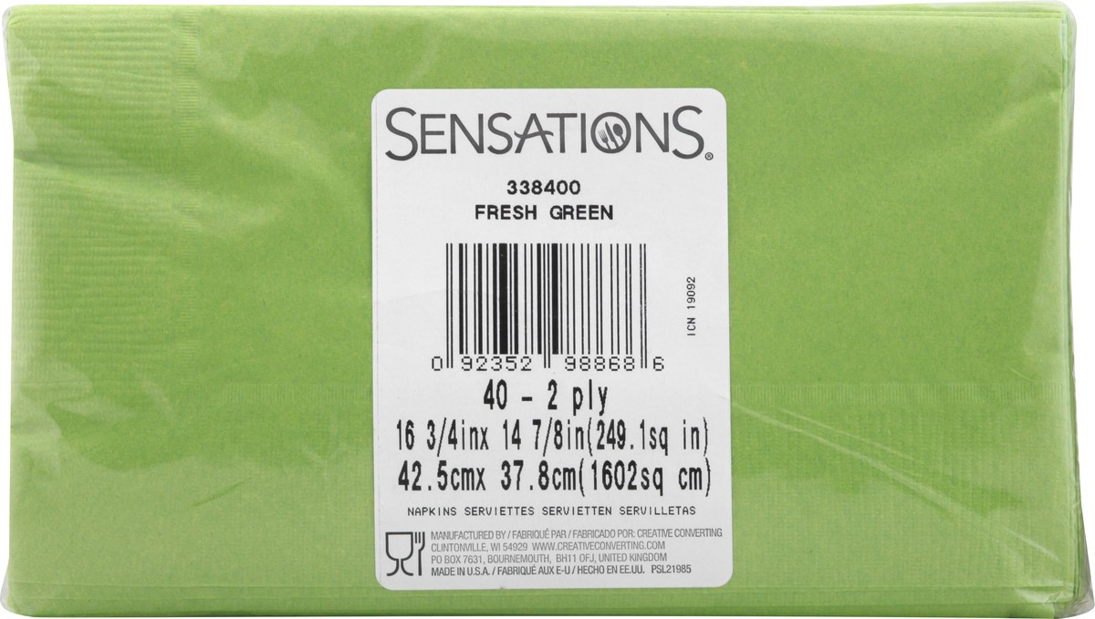 slide 6 of 9, Sensations Napkins 40 ea, 40 ct