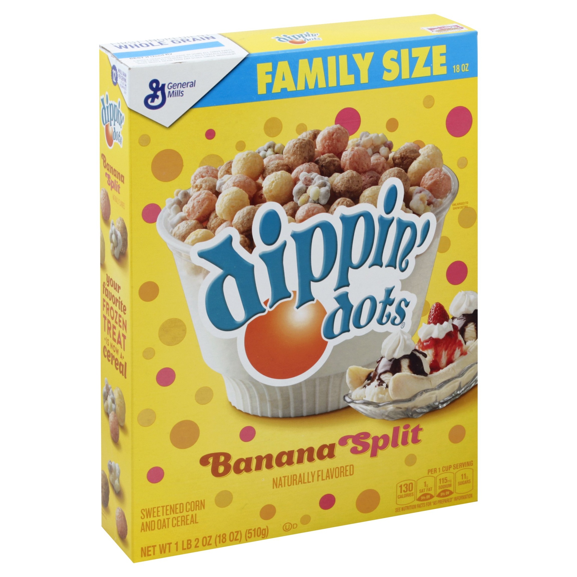 General Mills Dippin Dots Banana Split Cereal 18 oz Shipt