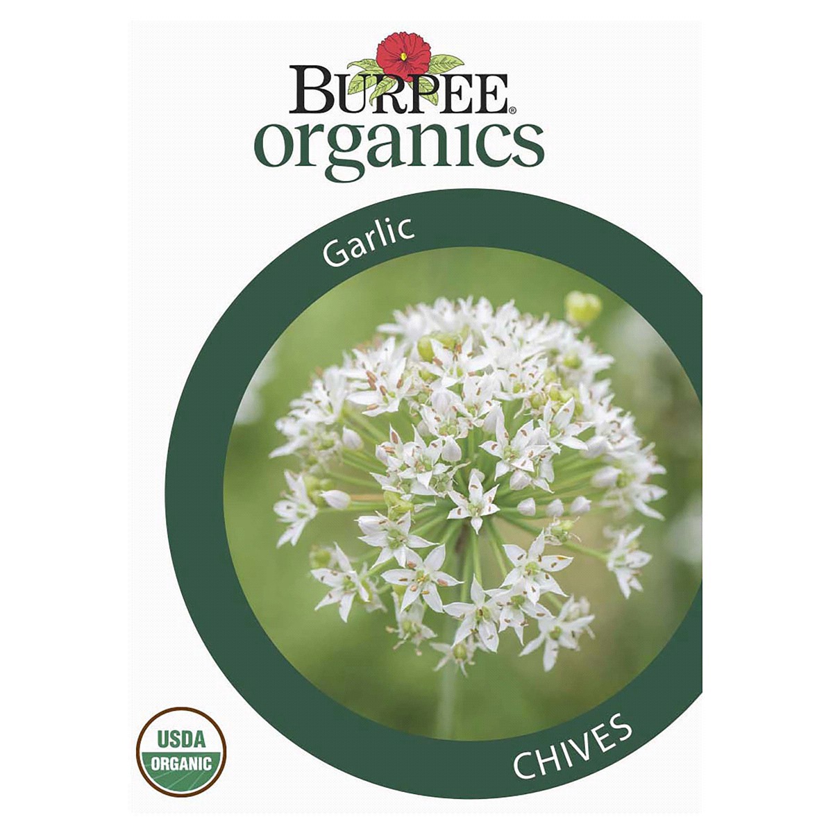 slide 1 of 5, Burpee Org Herb Chives Garlic Seeds, 1 ct