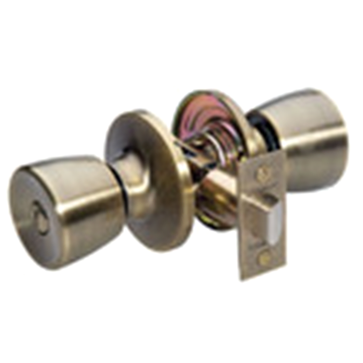 slide 1 of 1, Master Lock Antique Brass Tulip Privacy Door Knob TUO0305, 1 ct