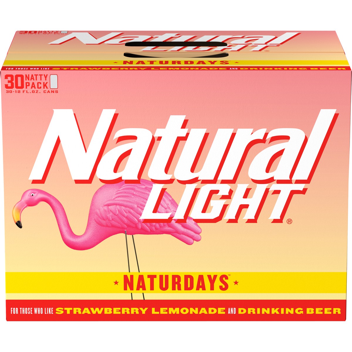 slide 1 of 22, Natural Light Naturdays Naturdays Beer, 30 ct; 12 oz