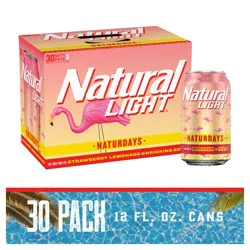 Natural Light Naturdays Light Beer, 30 Pack, 12 fl oz Cans