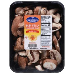 Monterey Sliced Baby Bella Mushrooms 16 oz