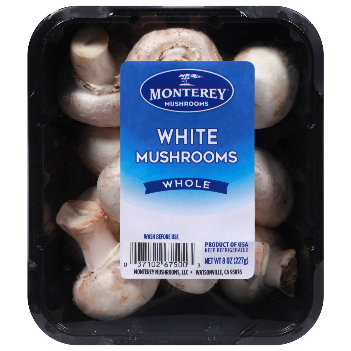 slide 1 of 1, Monterey Whole White Mushrooms 8 oz, 8 oz