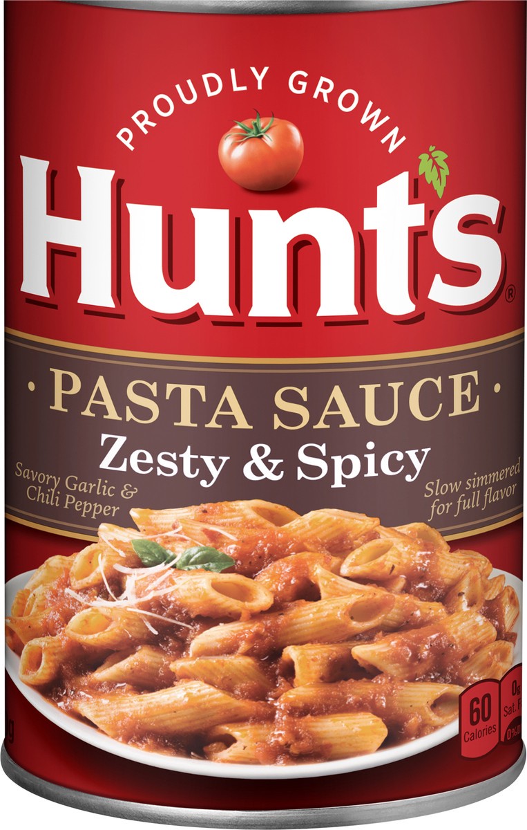 slide 2 of 2, Hunt's Zesty & Spicy Pasta Sauce, 24 oz, 24 oz