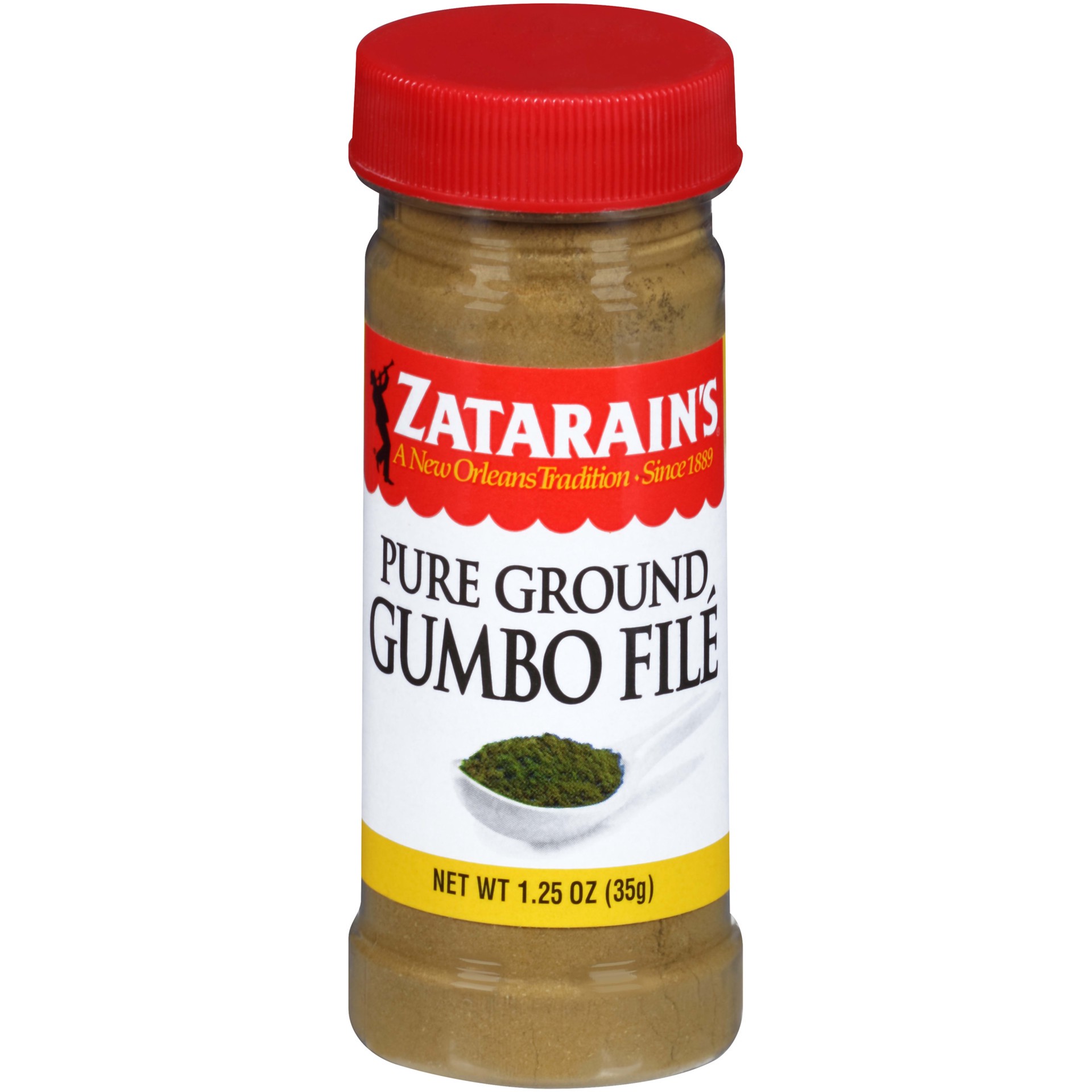 slide 1 of 4, Zatarain's Pure Ground Gumbo File Spice, 1.25 oz