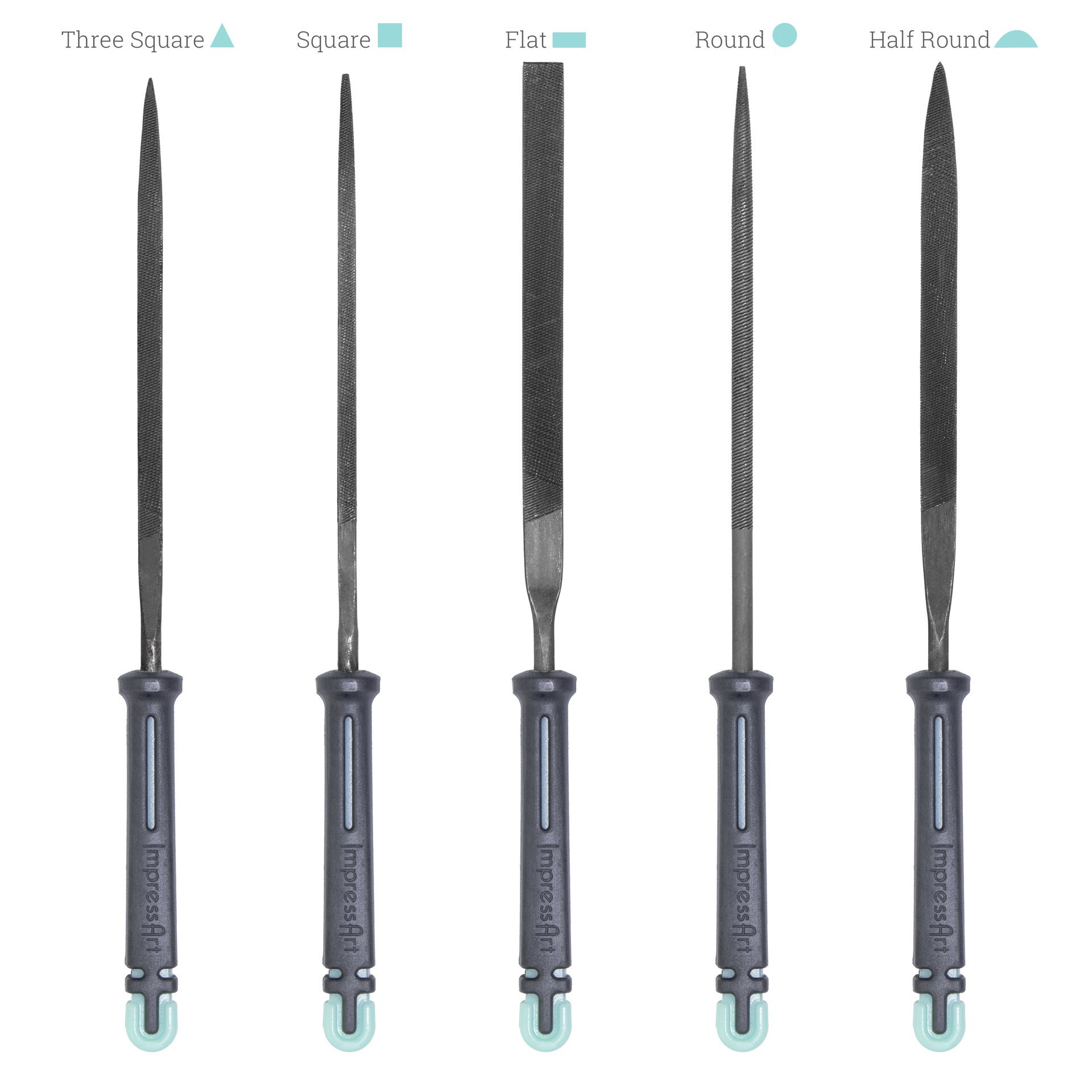 slide 4 of 4, Impressart Needle File Set With File Block, 1 ct