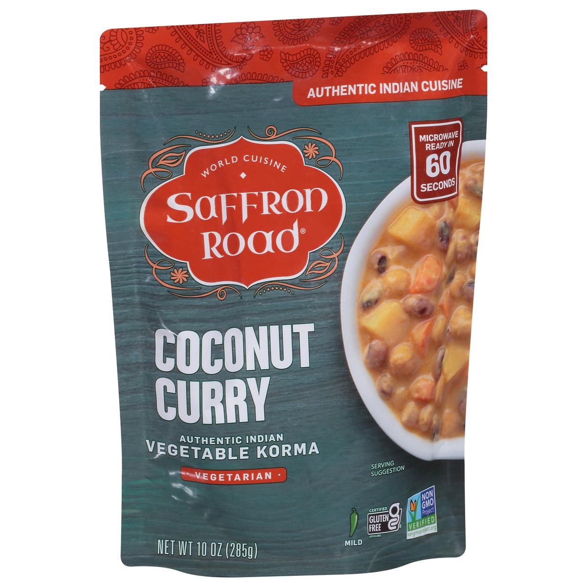 slide 5 of 9, Saffron Road Coconut Curry Authentic Indian Vegetable Korma 10 oz, 10 oz