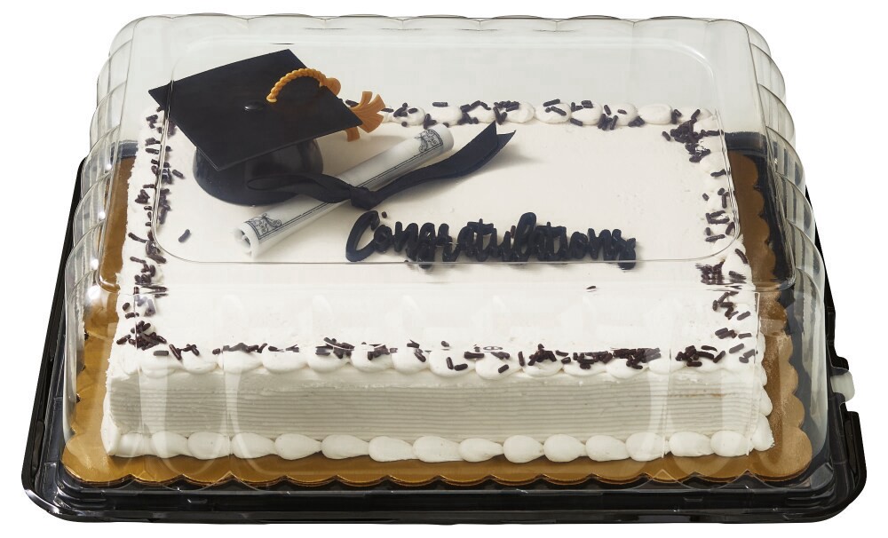 slide 2 of 3, Bakery White Sheet Cake with Buttercream Icing, 46 oz