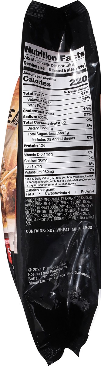 slide 3 of 13, Mama Lucia Bite Size Homestyle Classic Flame Broiled Flavor Meatballs 26 oz, 26 oz