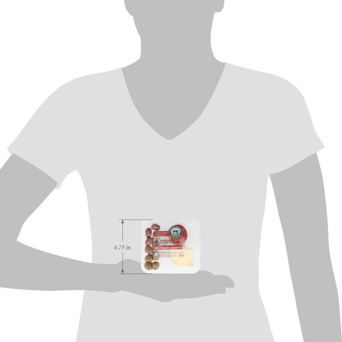 slide 9 of 14, Niman Ranch All Natural Hot Sopressata Provolone & Olives 3 oz, 3 oz