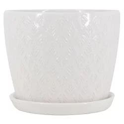 The Joy Of Gardening Mateo Planter - White