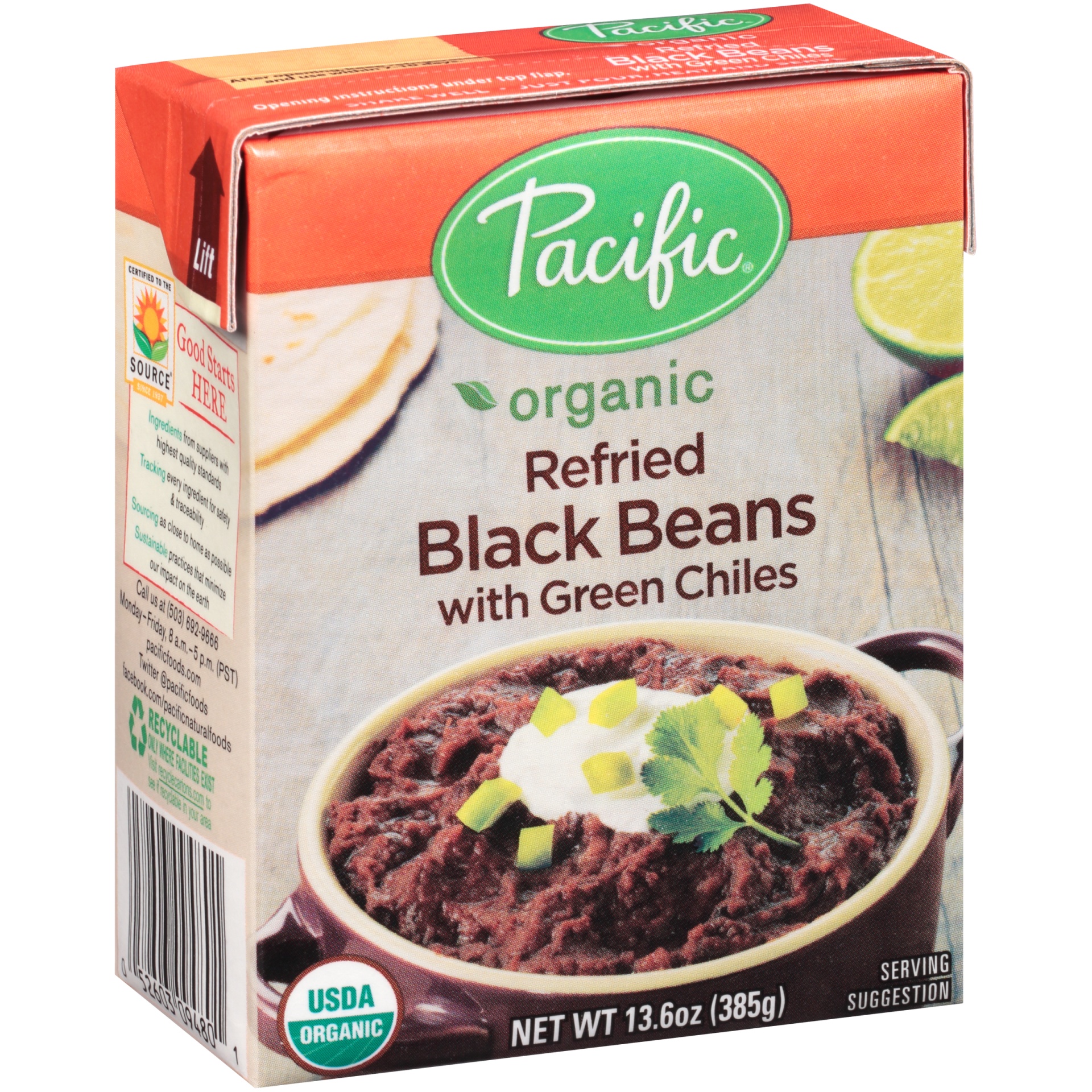 slide 1 of 4, Pacific Black Beans 13.6 oz, 13.6 oz