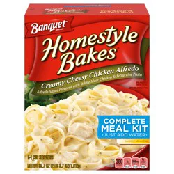 Banquet Homestyle Bakes Creamy Cheesy Chicken Alfredo Complete Meal Kit 35.7 oz