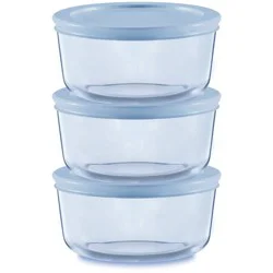 Pyrex 6pc 16oz Round Glass Open Baking Dishes Blue
