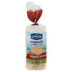 Lundberg Family Farms Organic Whole Grain Cinnamon Toast Rice Cakes 9.5 oz