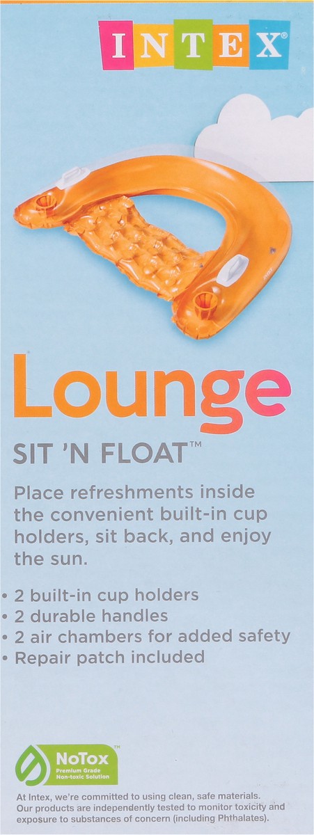 slide 7 of 9, Intex Sit N Float Lounge 1 ea, 60 in x 39 in