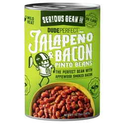 Serious Bean Co Dude Perfect Jalapeno Bacon Pinto Beans 15.75 oz