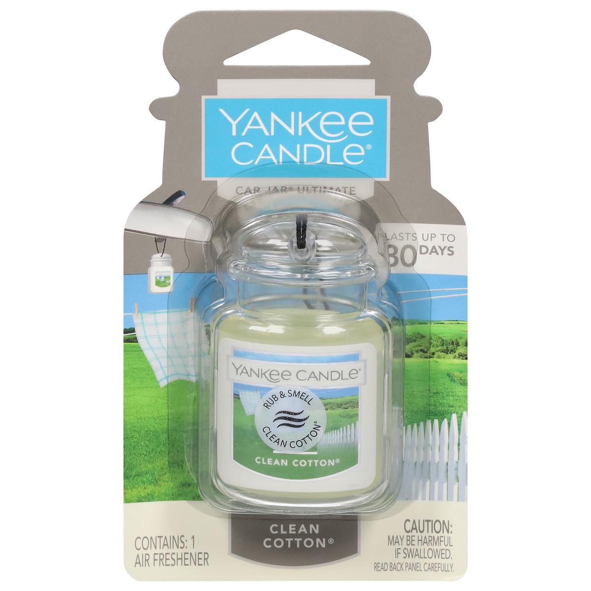 slide 1 of 9, Yankee Candle Car Jar Ultimate Clean Cotton, 1 ct