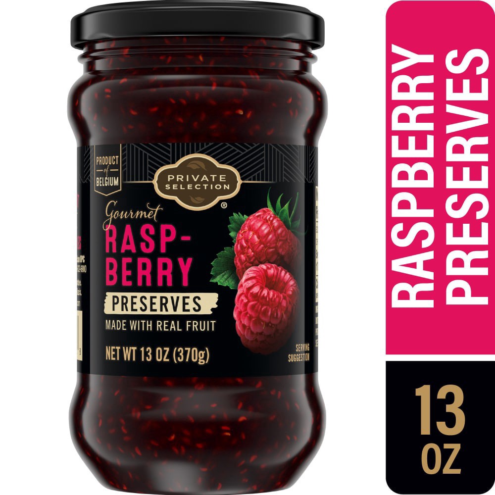 slide 1 of 4, Private Selection Red Raspberry Preserves, 13 oz