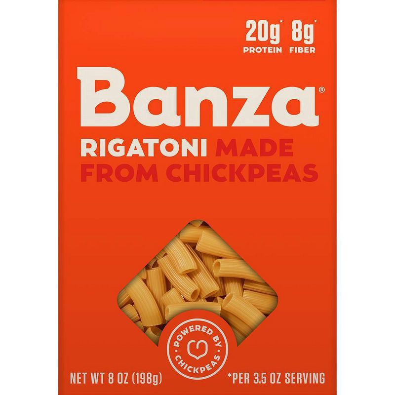 slide 1 of 9, Banza Rigatoni 1 8 oz, 8 oz