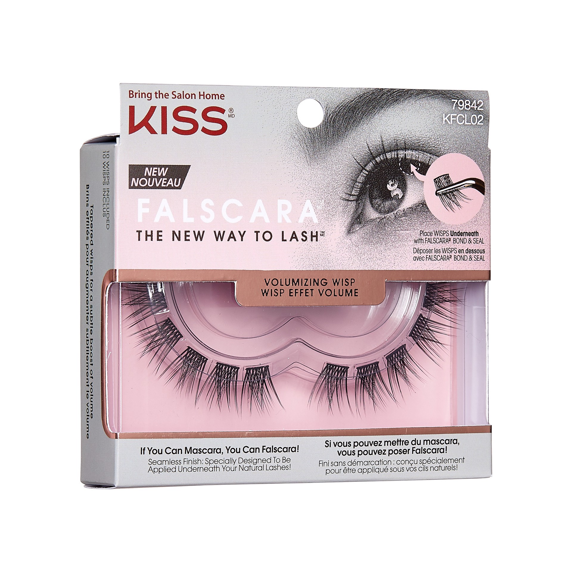 slide 3 of 5, KISS Falscara Eyelash - Wisps 02, 1 ct