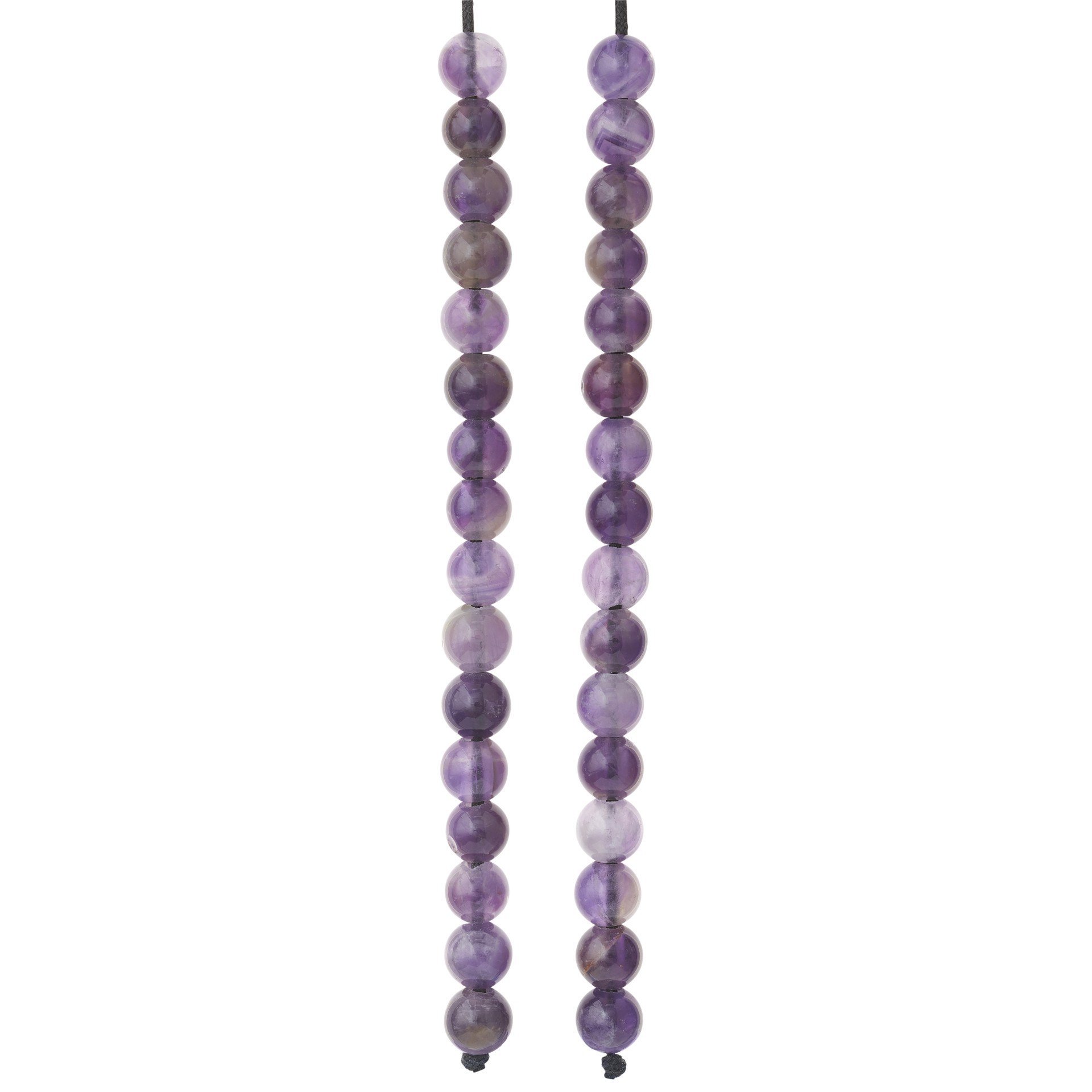 slide 2 of 3, Purple Large Hole Amethyst Round Beads By Bead Landing, 8mm, 8mm