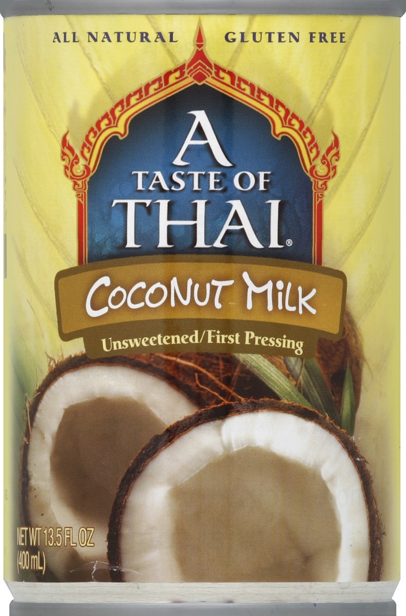 slide 2 of 4, A Taste of Thai Taste Thai Coconut Milk, 13.5 fl oz