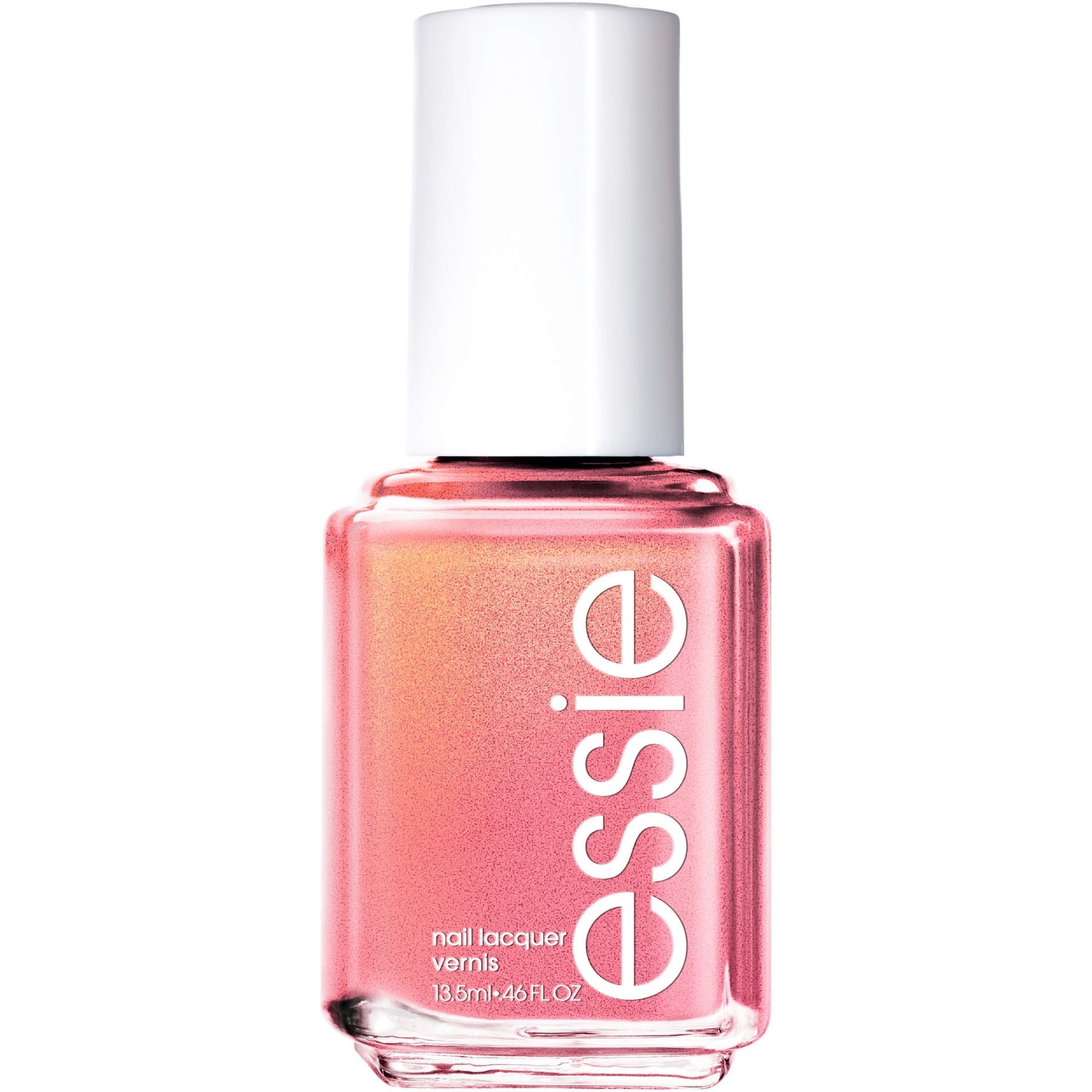 slide 1 of 3, essie Nail Polish, Let It Glow, Copper With Coral Shimmer, 0.46 fl oz