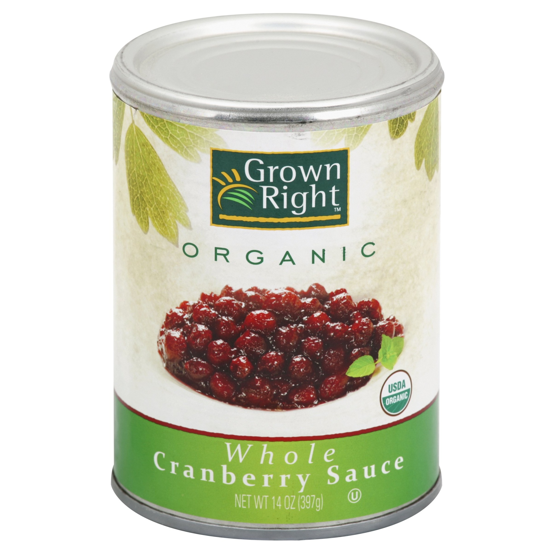 slide 1 of 1, Grown Right Cranberry Sauce 14 oz, 14 oz