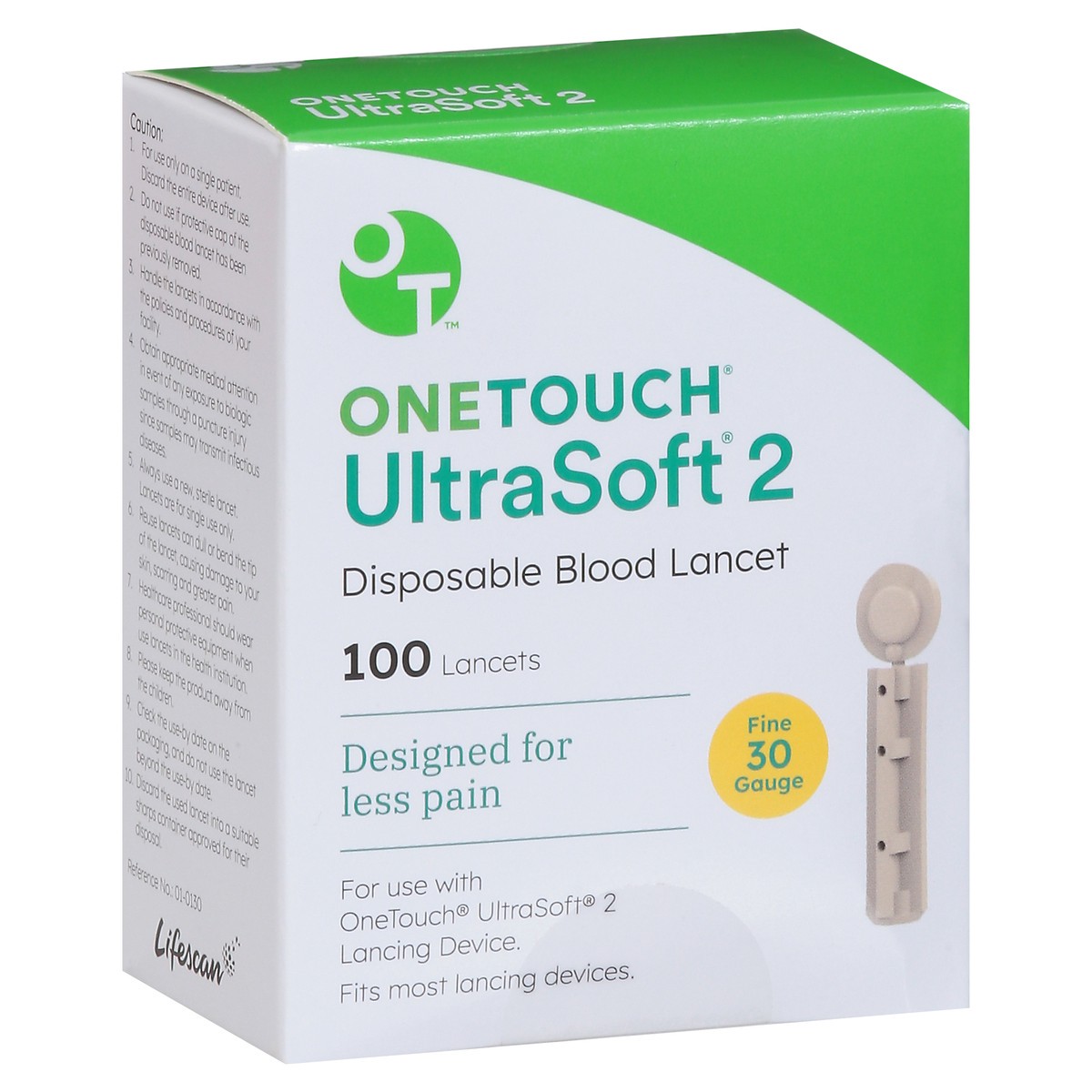 slide 5 of 9, OneTouch OTUltraSoft2 Lancet 100 US, 100 ct