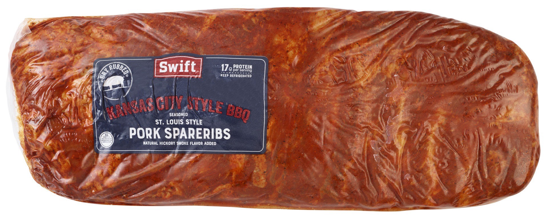 slide 1 of 1, Swift Premium St Louis Style Pork Ribs With Kansas City Dry Rub, per lb