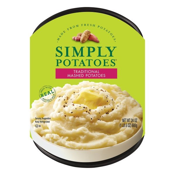 slide 1 of 5, Simply Potatoes Traditional Mashed Potatoes 24 oz. Tray, 24 oz