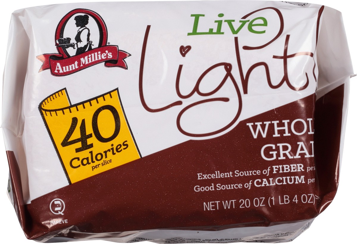 slide 6 of 9, Aunt Millie's Live Light! Whole Grain Bread 20 oz, 20 oz