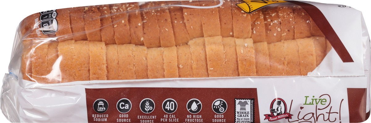slide 2 of 9, Aunt Millie's Live Light! Whole Grain Bread 20 oz, 20 oz