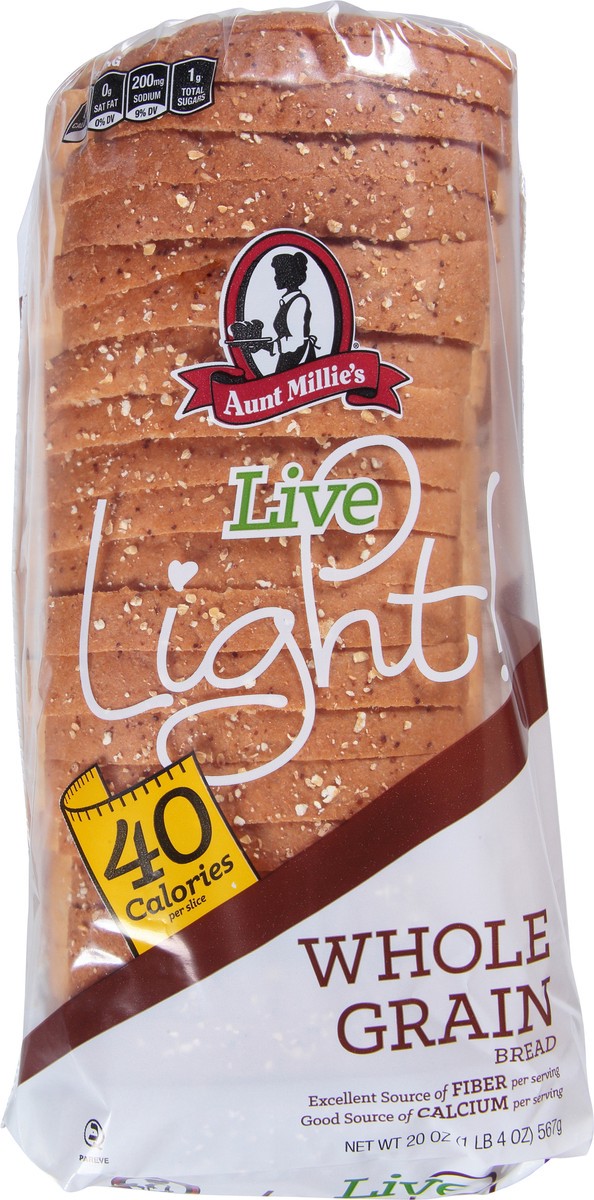 slide 7 of 9, Aunt Millie's Live Light! Whole Grain Bread 20 oz, 20 oz