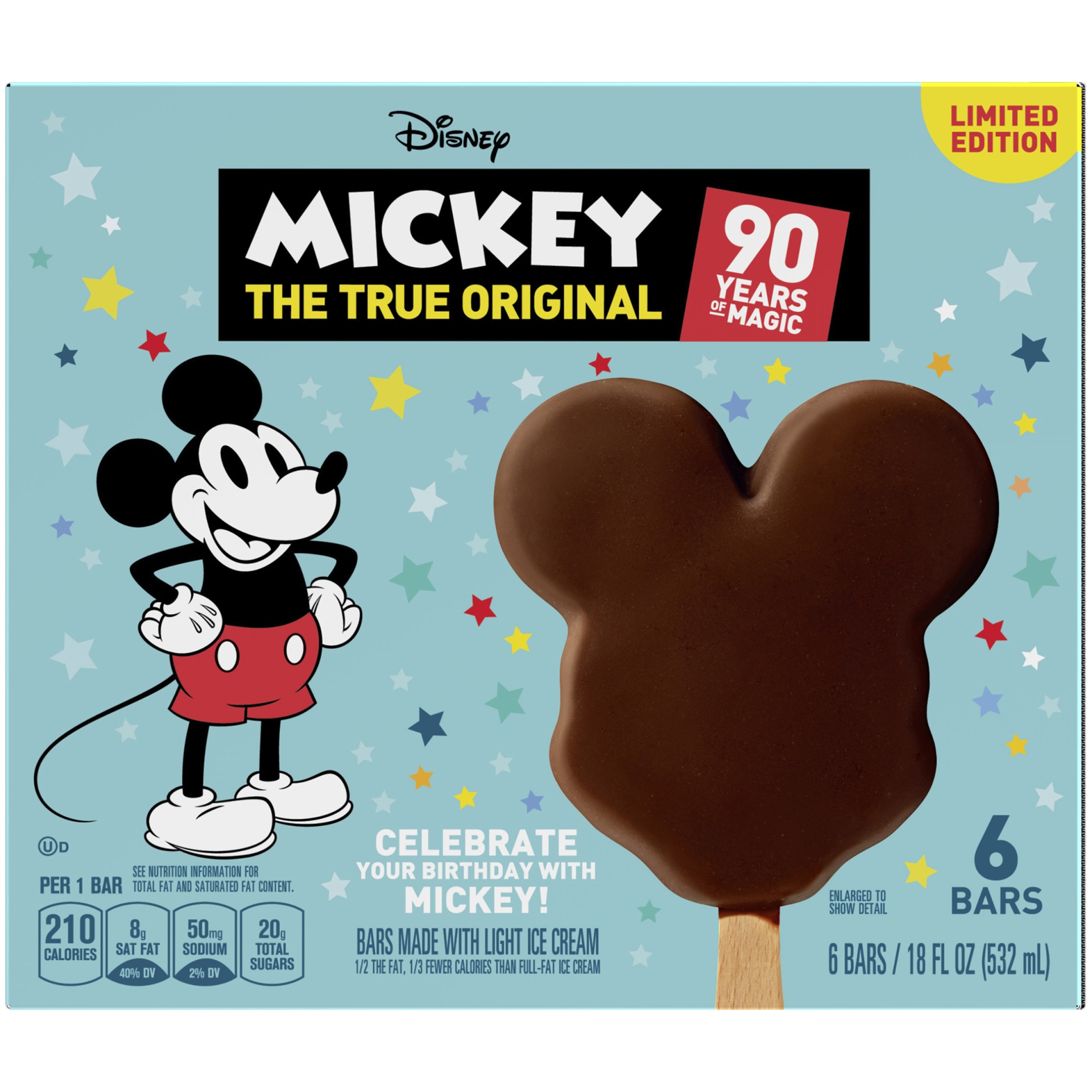 Disney Mickey Mouse Ice Cream Bars - 6ct/18 Fl Oz : Target