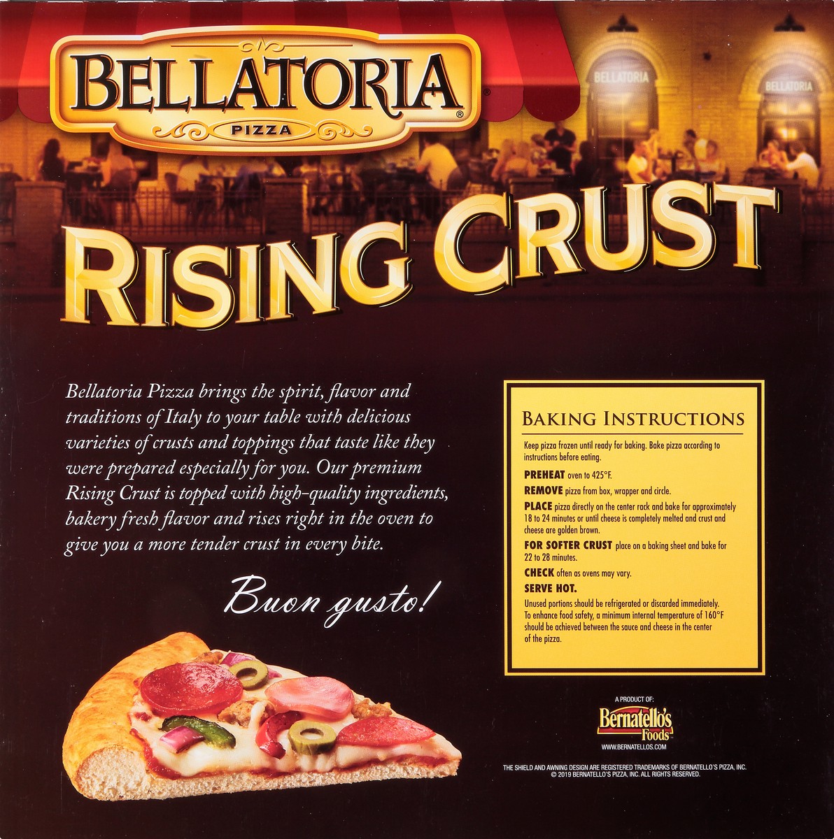 slide 12 of 13, Bellatoria Rising Crust Supreme Pizza 30.37 oz, 30.37 oz