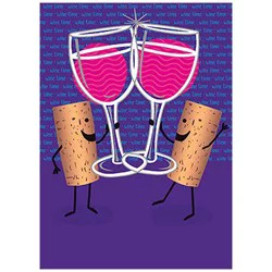 Avanti Wine Cork Toast Card