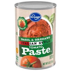Kroger Italian Style Basil & Oregano Tomato Paste - 6 oz