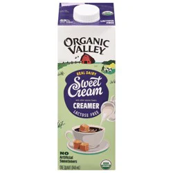 Organic Valley Sweet Cream Creamer, 32 oz