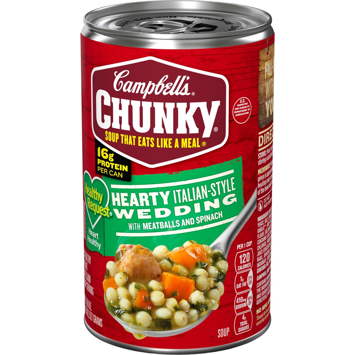 slide 3 of 11, Campbell's Chunky Healthy Request Hearty Italian-Style Wedding Soup, 18.6 oz