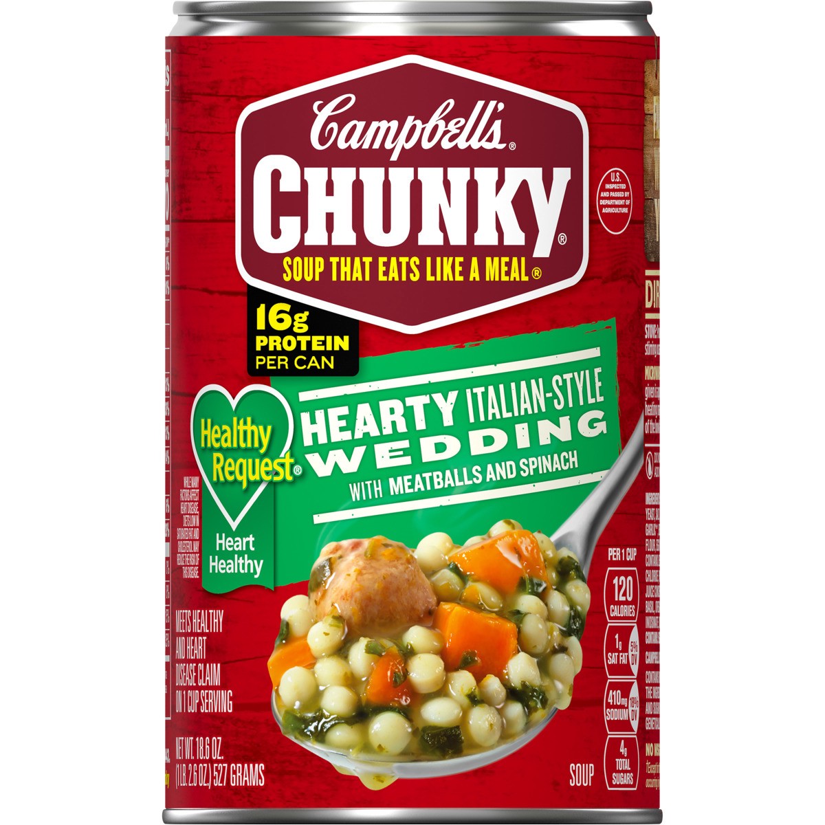slide 8 of 11, Campbell's Chunky Healthy Request Hearty Italian-Style Wedding Soup, 18.6 oz