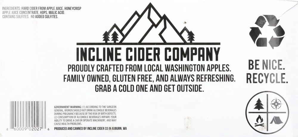 slide 3 of 3, Incline Cider Company Hazy Imperial Hazy Honeycrisp Beer 12 - 12 fl oz Cans, 12 ct; 12 fl oz