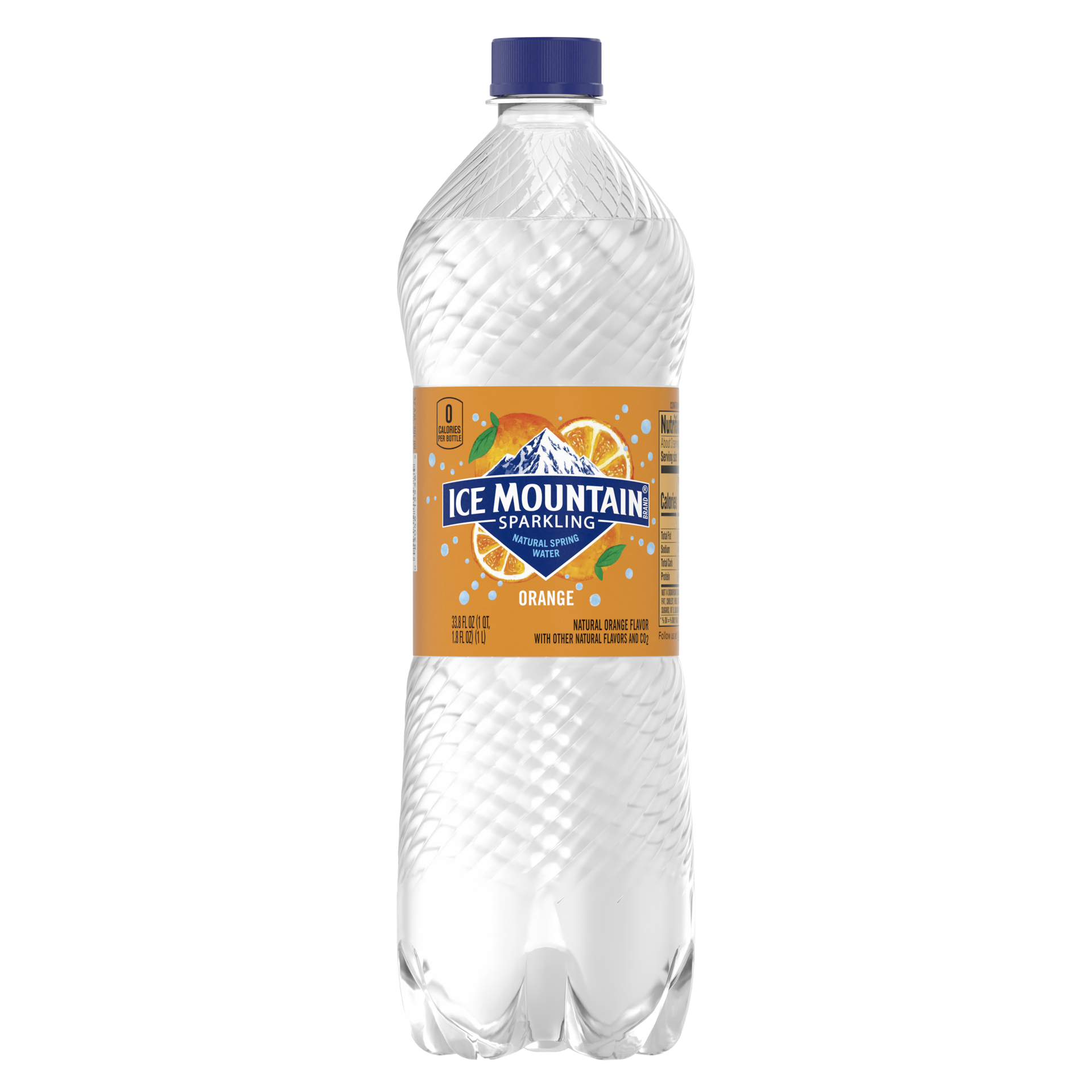 slide 1 of 3, Ice Mountain Sparkling Water, Orange, 33.8 oz. Bottle, 33.8 oz