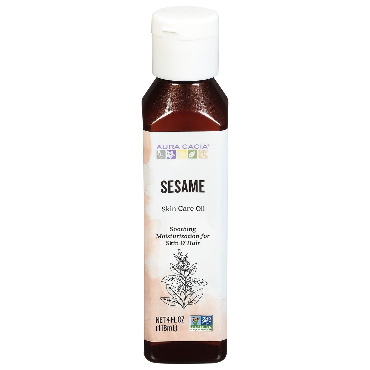 slide 1 of 1, Aura Cacia Sesame Skincare Oil, 4 oz