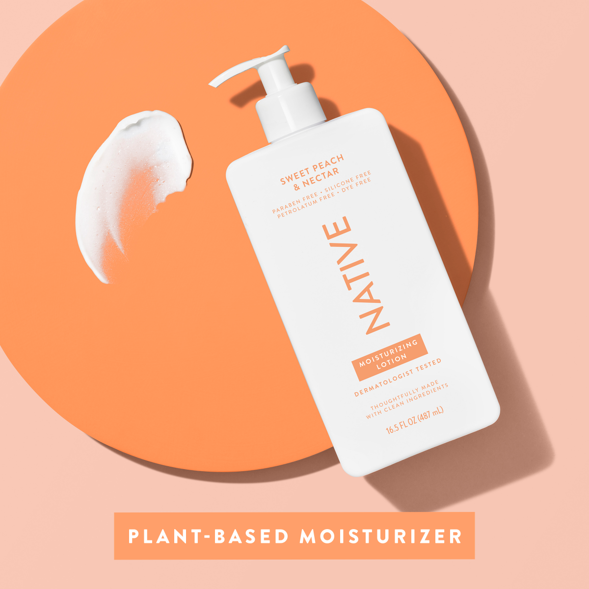 slide 14 of 21, Native Moisturizing Hand & Body Lotion, Sweet Peach & Nectar, Silicone Free, for Women and Men, 16.5 oz, 16.5 oz